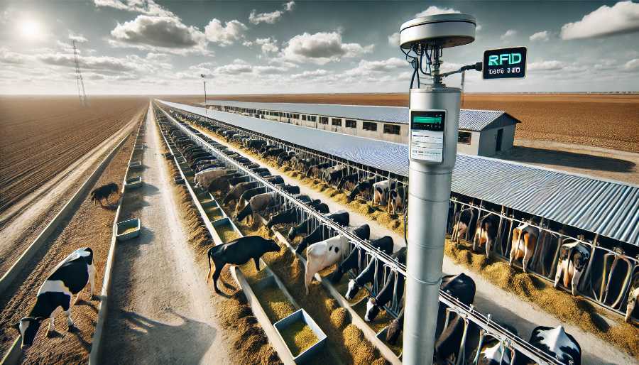 Explotacion ganadera con RFID para vacas